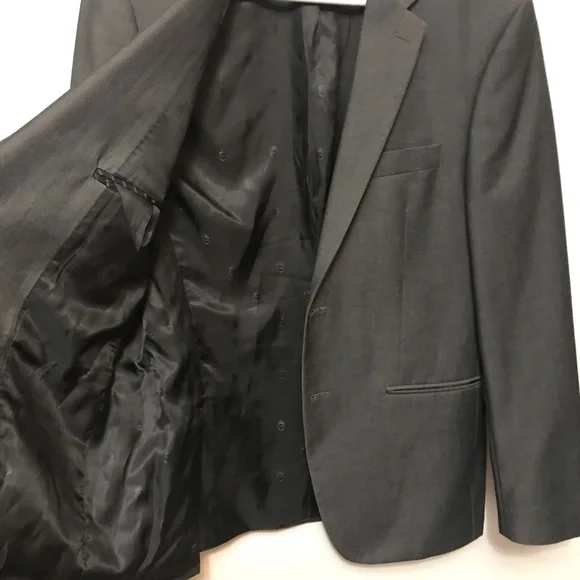 John Varvatos Gray 2 Button Blazer 38S
